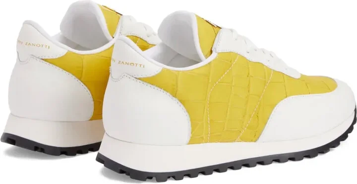 Jimi crocodile-effect leather sneakers - Image 3