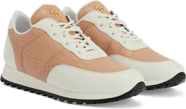 Jimi crocodile-effect leather sneakers - Image 2