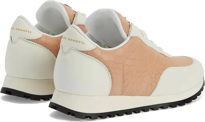 Jimi crocodile-effect leather sneakers - Image 3