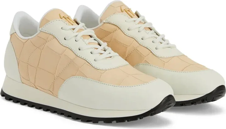 Jimi crocodile-effect leather sneakers - Image 2