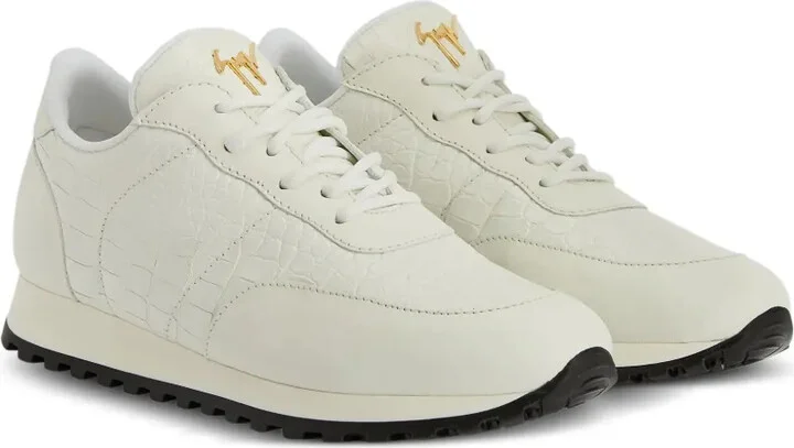 Jimi crocodile-effect leather sneakers - Image 2