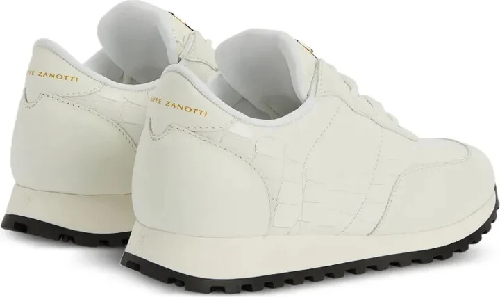 Jimi crocodile-effect leather sneakers - Image 3