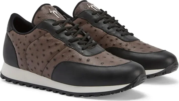 Jimi ostrich-leather sneakers - Image 2