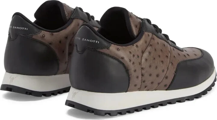 Jimi ostrich-leather sneakers - Image 3