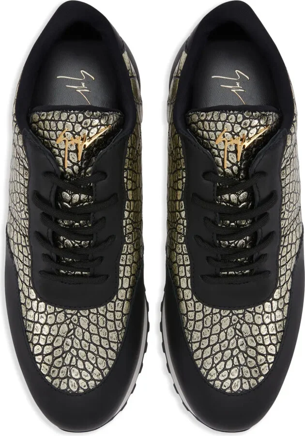 Jimi Running panelled metallic sneakers - Image 4