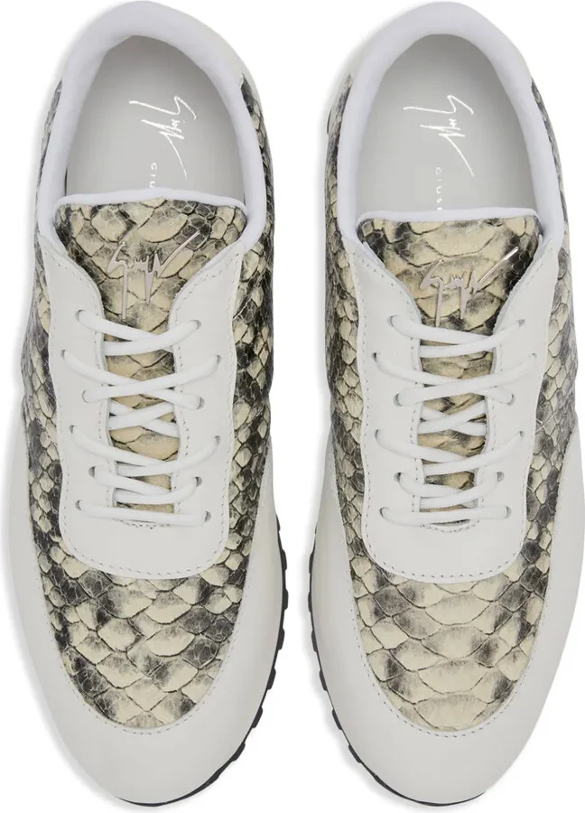 Jimi Running python-print sneakers - Image 4