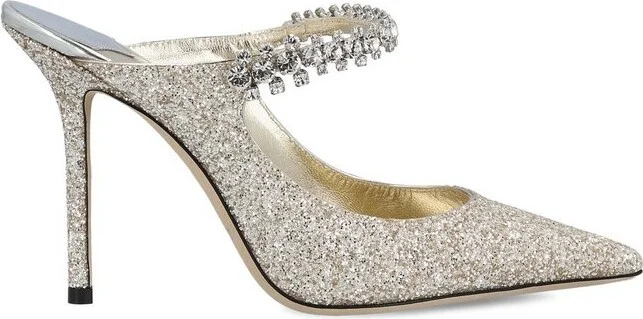 Jimmy Choo 100 Embellished Bing Mules