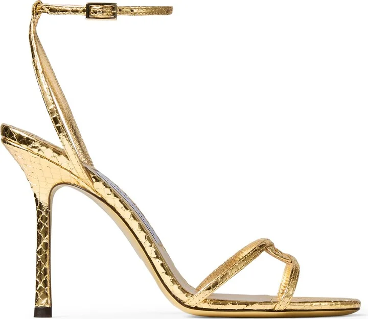 Jimmy Choo 1998 Leo 100 Leather Heeled Sandals