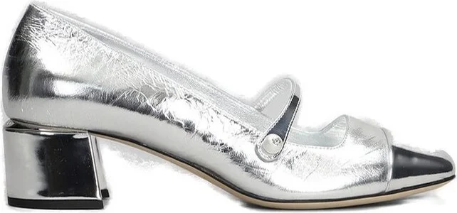 Jimmy Choo 45 Elisa Square Toe Pumps