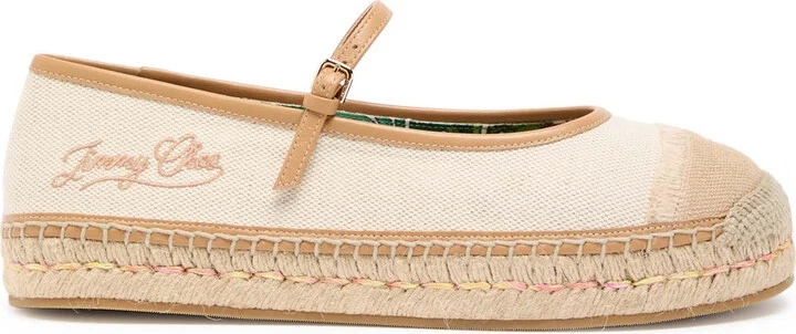 Jimmy Choo Aciel Canvas Espadrille Flats