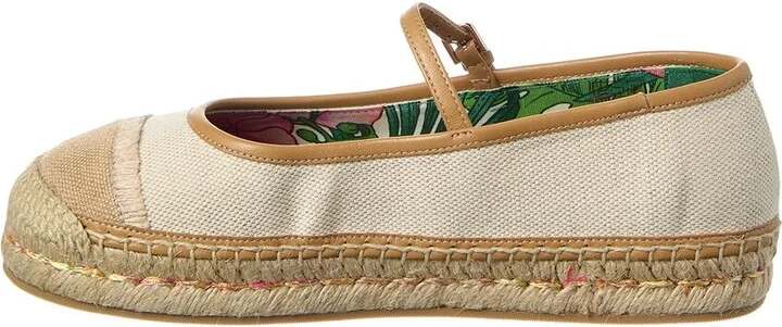 Jimmy Choo Aciel Canvas & Leather Espadrille - Image 2