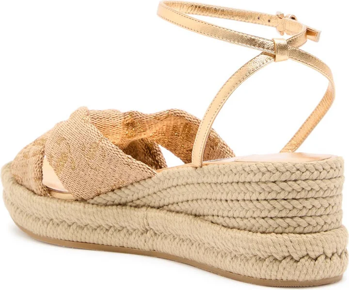 Jimmy Choo Aella Woven Wedge Espadrilles - Image 2
