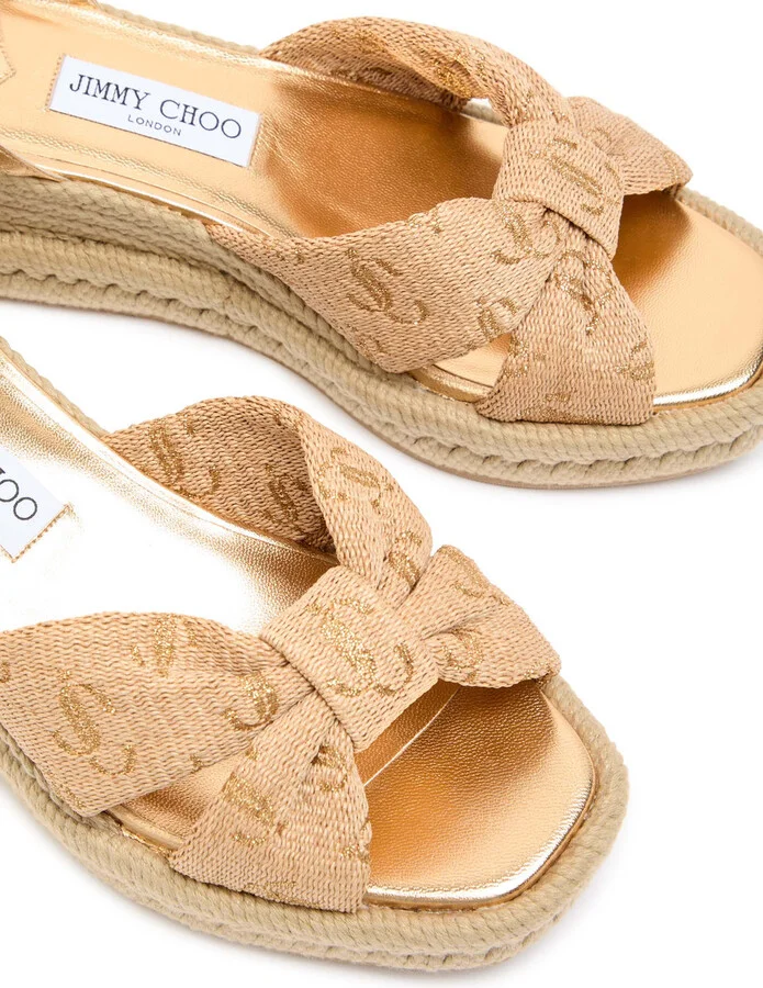 Jimmy Choo Aella Woven Wedge Espadrilles - Image 3