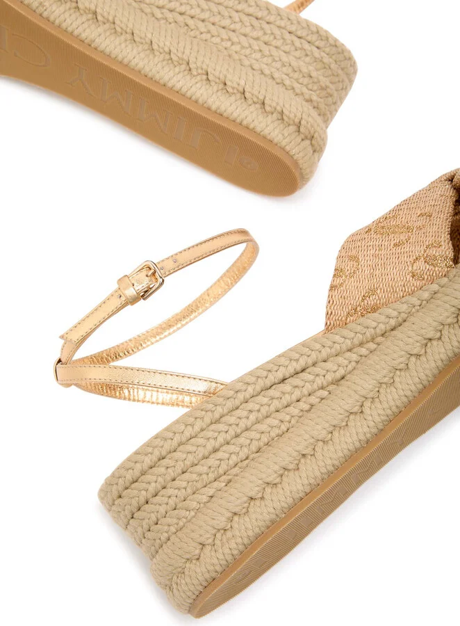 Jimmy Choo Aella Woven Wedge Espadrilles - Image 4