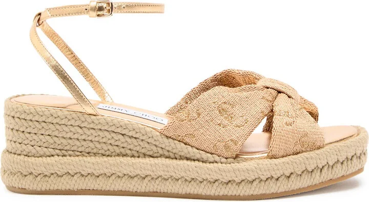 Jimmy Choo Aella Woven Wedge Espadrilles