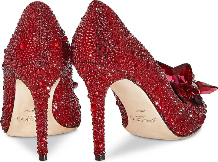 Jimmy Choo Alia 85 Crystal Pumps - Image 4