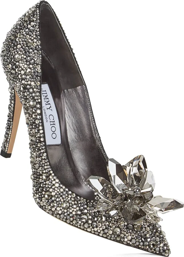 Jimmy Choo Alia 85 Crystal Pumps - Image 4