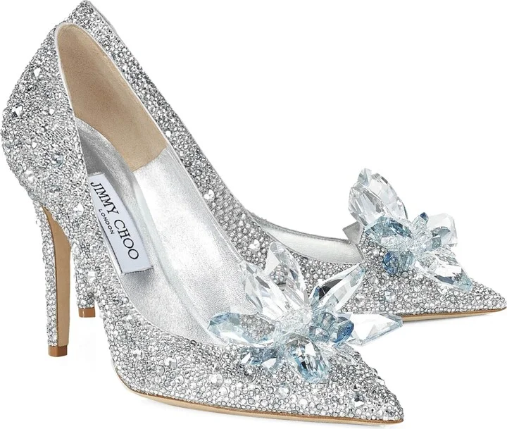 Jimmy Choo Alia 85 Embellished Pumps - Image 2