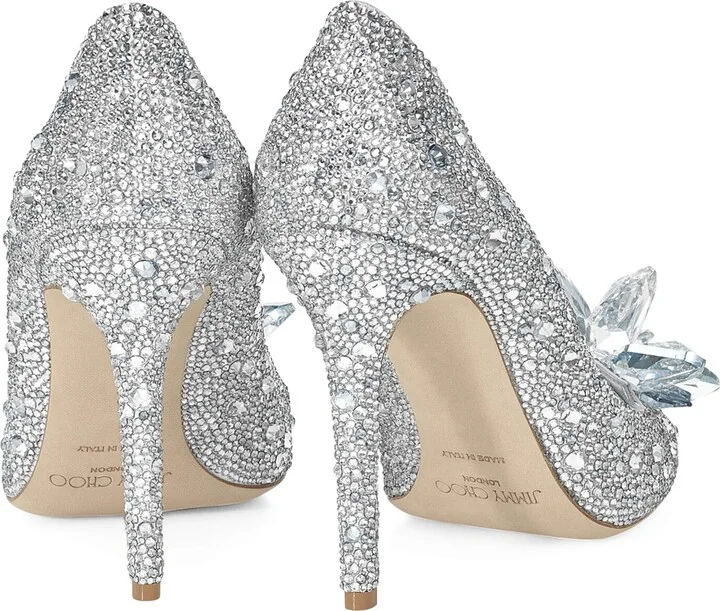 Jimmy Choo Alia 85 Embellished Pumps - Image 3