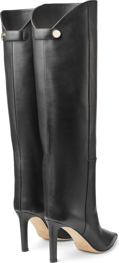 Jimmy Choo Alizze 85 Leather Knee-High Boots - Image 3
