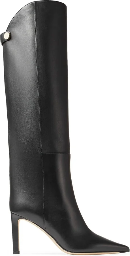 Jimmy Choo Alizze 85 Leather Knee-High Boots