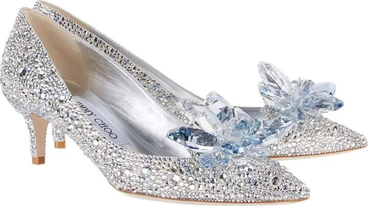 Jimmy Choo Allure 50 Crystal Pumps - Image 4