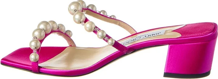 Jimmy Choo Amara 45 Satin Sandal - Image 2