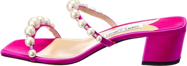 Jimmy Choo Amara 45 Satin Sandal - Image 2