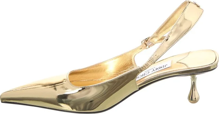 Jimmy Choo Amel 50 Leather Slingback Pump - Image 2