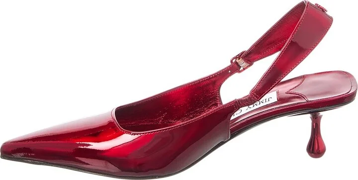Jimmy Choo Amel 50 Leather Slingback Pump - Image 2