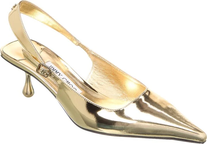 Jimmy Choo Amel 50 Leather Slingback Pump