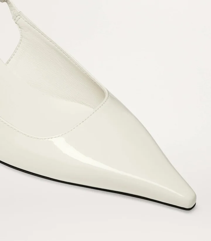 Jimmy Choo Amel 50 Leather Slingback Pumps - Image 2
