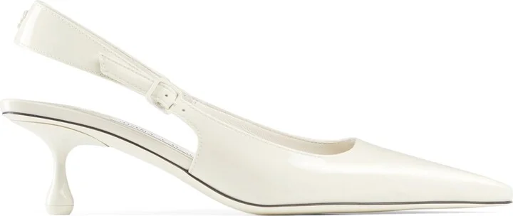 Jimmy Choo Amel 50 Leather Slingback Pumps