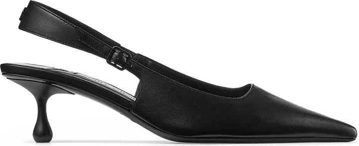 Jimmy Choo Amel 50 Leather Slingback Pumps