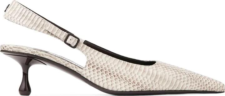 Jimmy Choo Amel 50 Leather Slingback Pumps