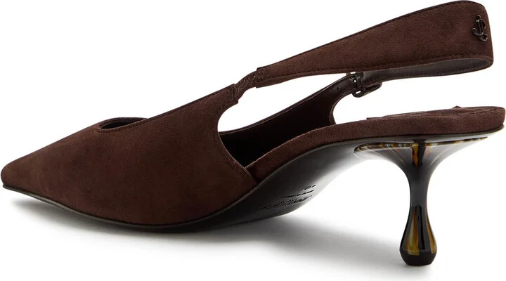 Jimmy Choo Amel 50 Suede Slingback Pumps - Image 2