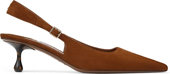 Jimmy Choo Amel 50 Suede Slingback Pumps