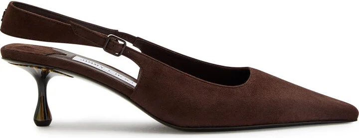 Jimmy Choo Amel 50 Suede Slingback Pumps