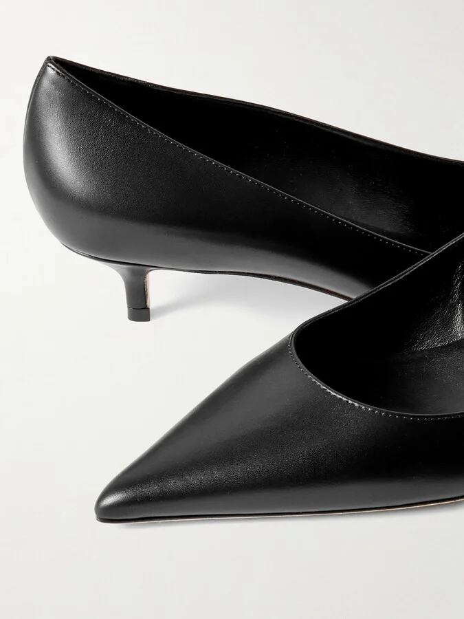 Jimmy Choo - Amelia 30 Leather Pumps - Black - Image 4