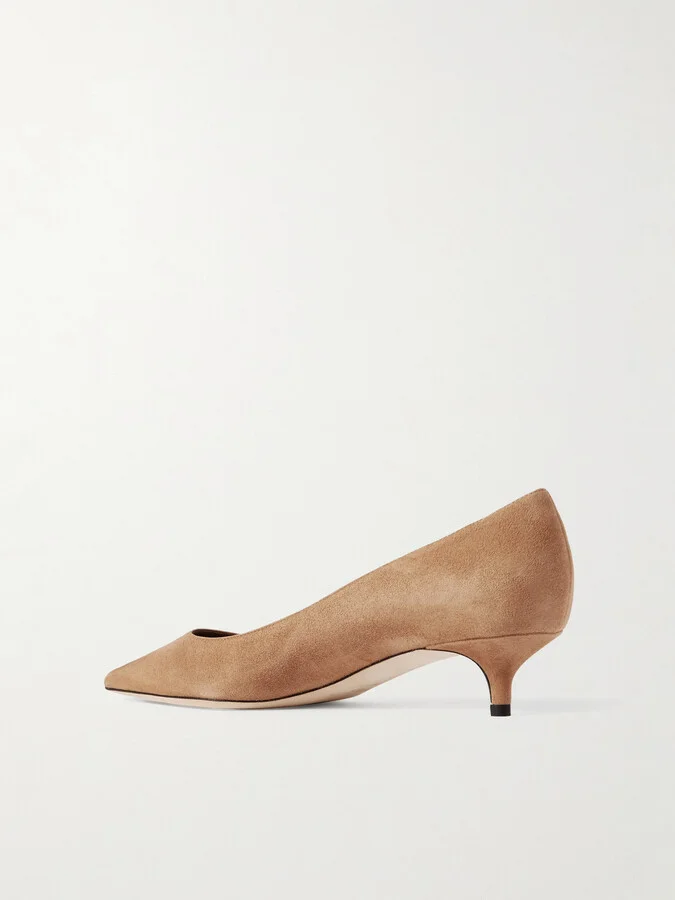 Jimmy Choo - Amelia 30 Suede Pumps - Brown - Image 3