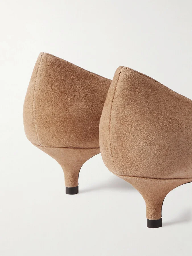 Jimmy Choo - Amelia 30 Suede Pumps - Brown - Image 4
