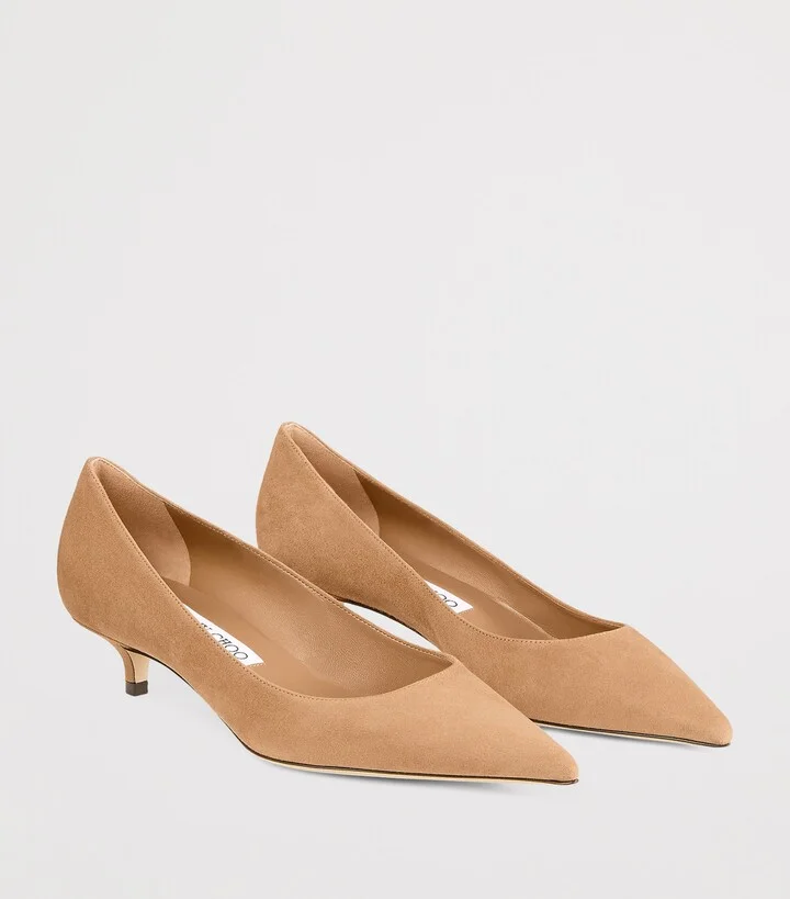 Jimmy Choo Amelia 35 Suede Pumps - Image 5