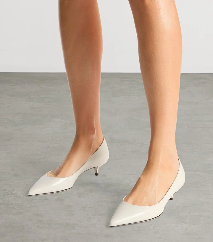 Jimmy Choo Amelia 50 Leather Pumps - Image 2