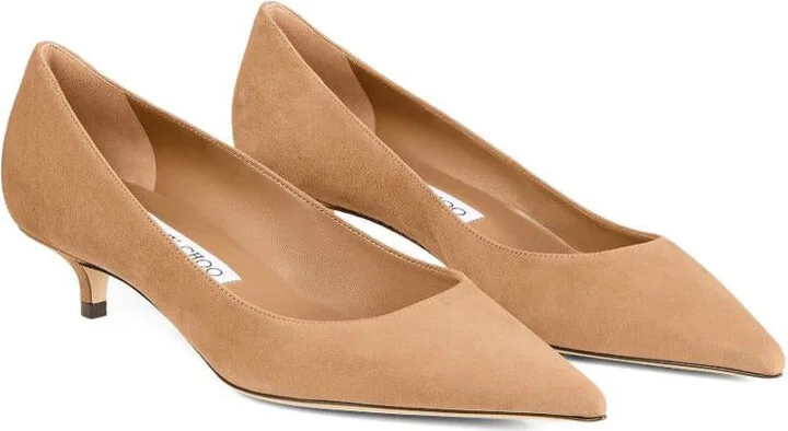 Jimmy Choo Amelia Suede Leather Pumps - Image 4