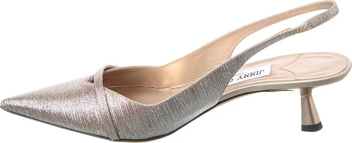 Jimmy Choo Amita 45 Glitter Slingback Pump - Image 2