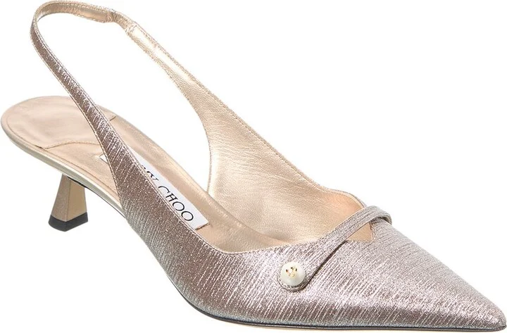 Jimmy Choo Amita 45 Glitter Slingback Pump