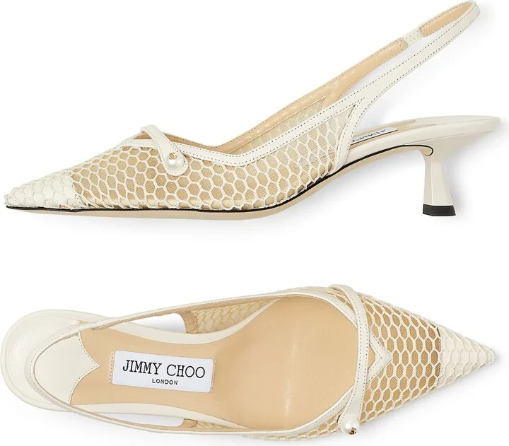 Jimmy Choo Amita 45 Mesh Pumps - Image 5