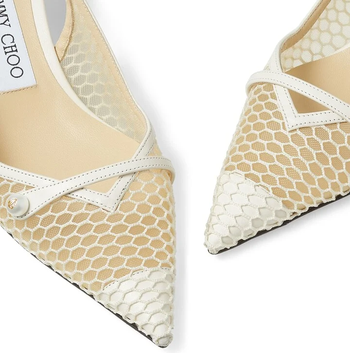 Jimmy Choo Amita 45 Mesh Pumps - Image 6