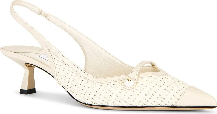 Jimmy Choo Amita 45 Sandal in Ivory - Image 2