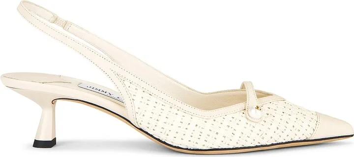 Jimmy Choo Amita 45 Sandal in Ivory